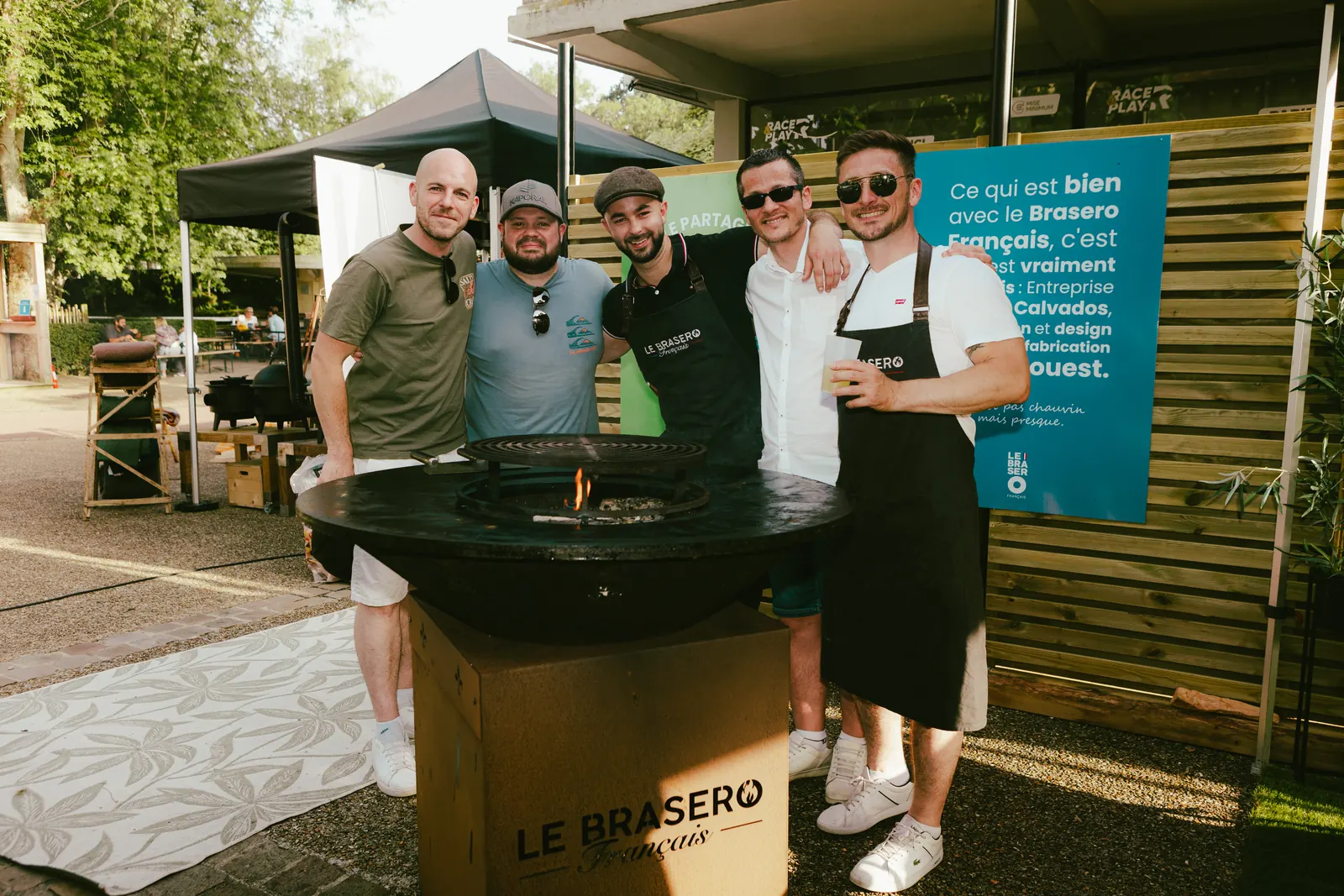 Stand de marque sur le festival